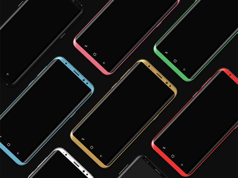 Samsung Galaxy S8 Mockup - PSD Freebie - Freebie Supply