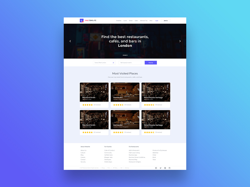 Search Portal - Website Template