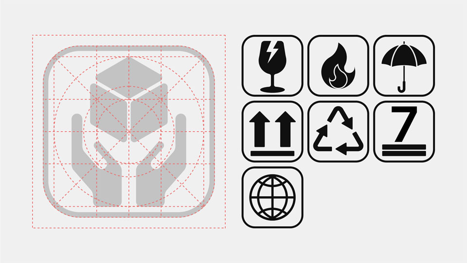 Shipping Label Icons