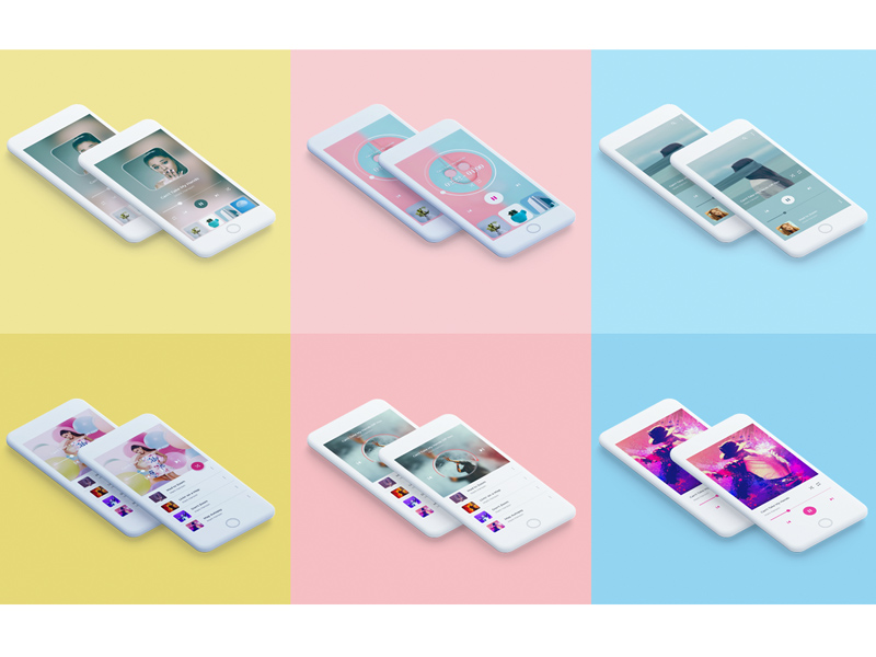Music Player App - Adobe XD