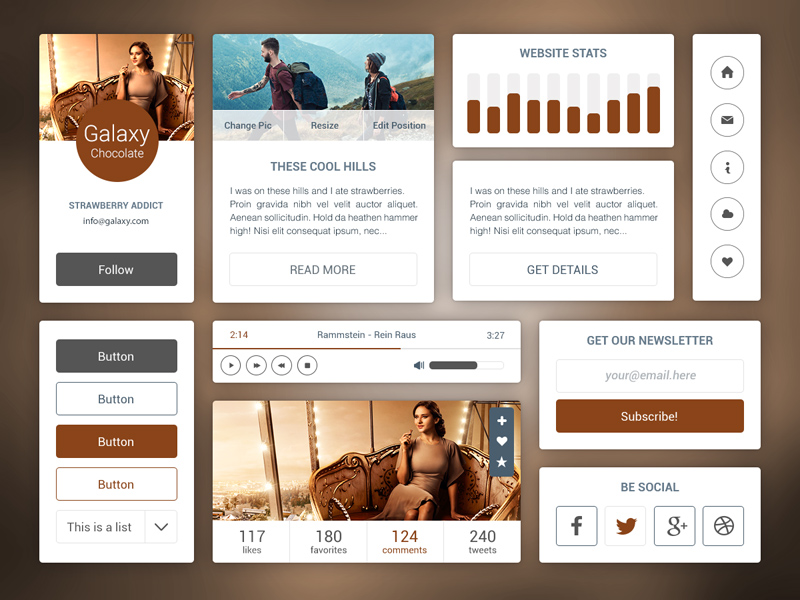 Small & Simple UI Kit - Free Resource - Freebie Supply