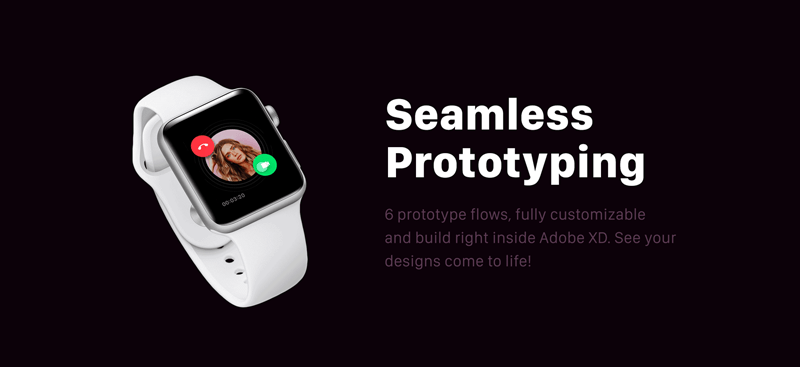 Adobe XD Smartwatch UI Kit 3