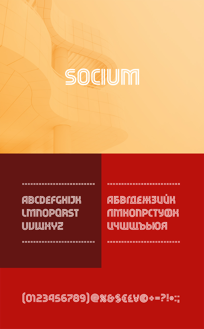 Socium Free Geometric Typeface