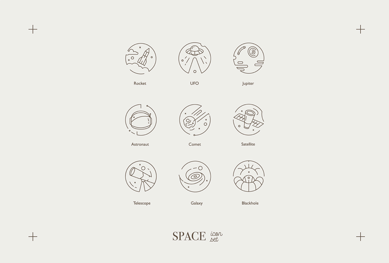 Space Icon Set Preview 1
