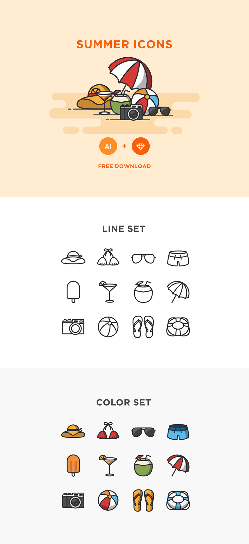 Free Summer Icons