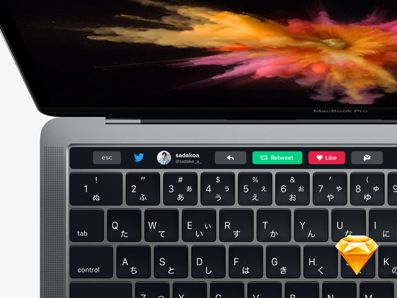 Touch Bar Concept for Twitter for Sketch