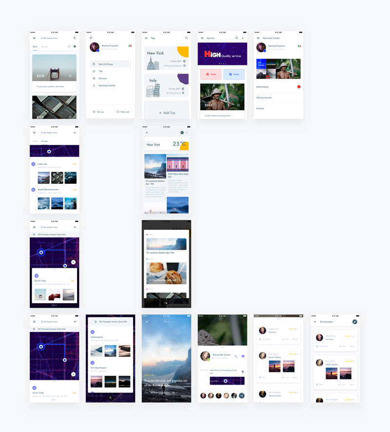 Travel App Concept - Free Sketch