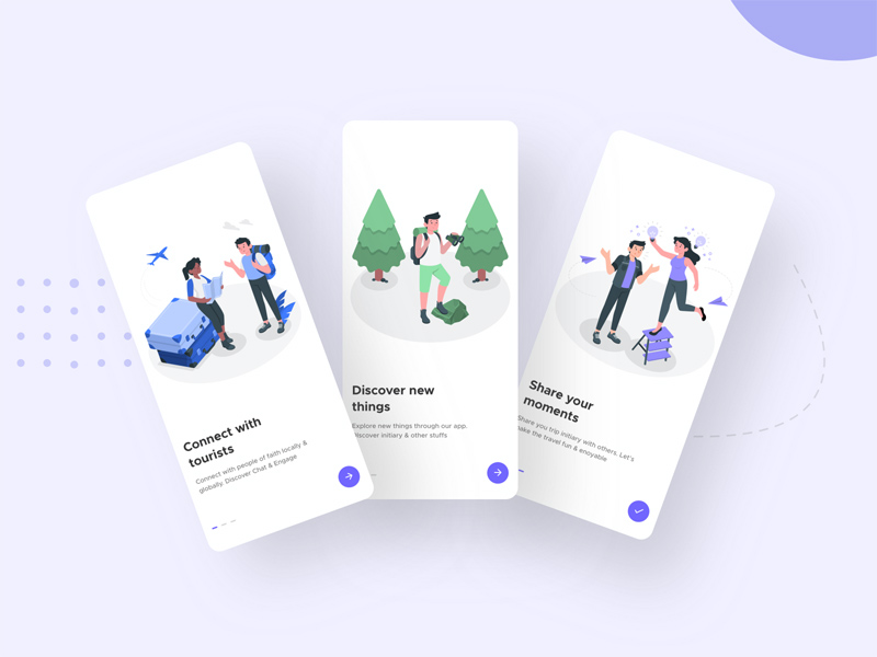 Travel App Onboarding Concept - Sketch Resource
