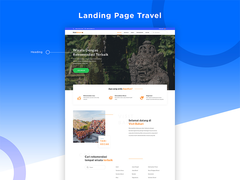 Travel Website Design Template - Free Resource