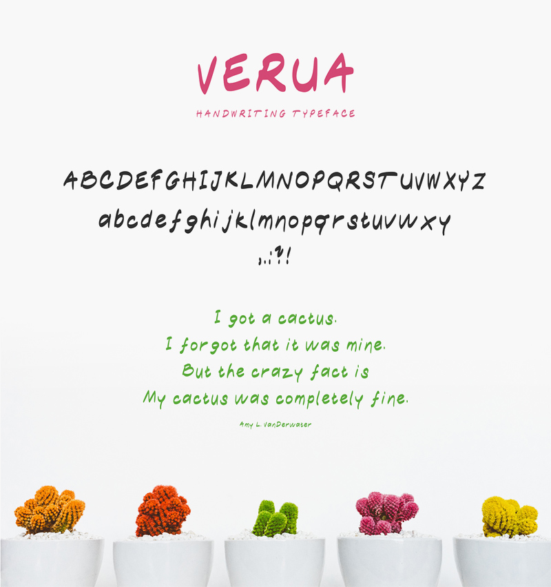 Verua Handwriting Typeface