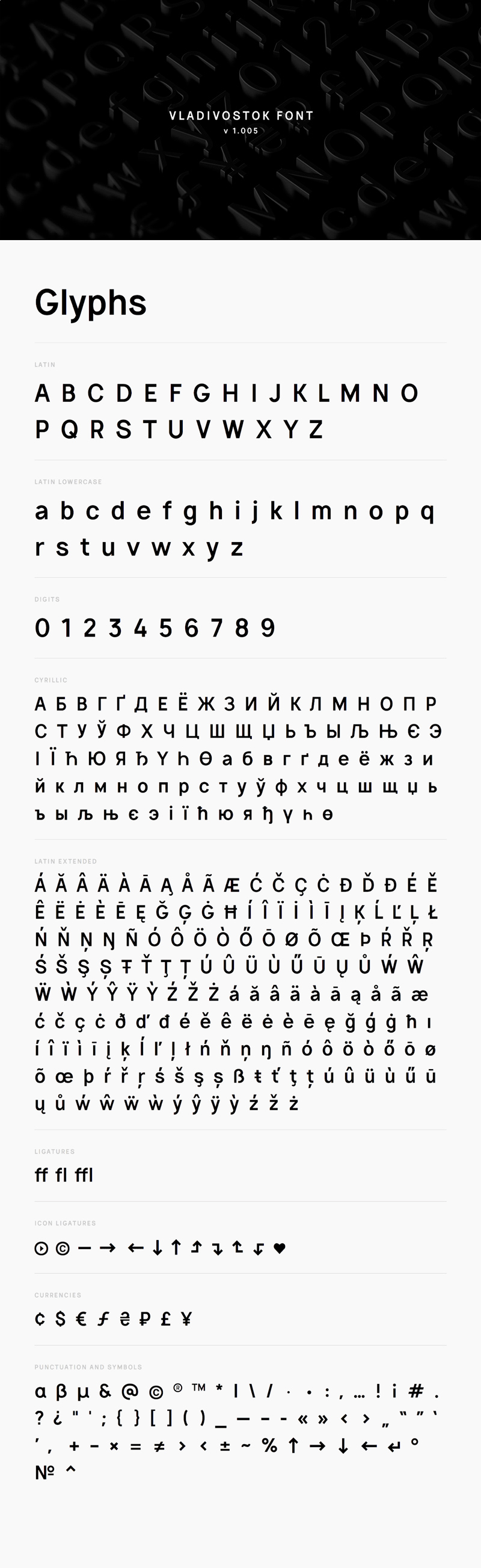 Vladivostok Font - Latin & Cyrillic Sans-Serif Family