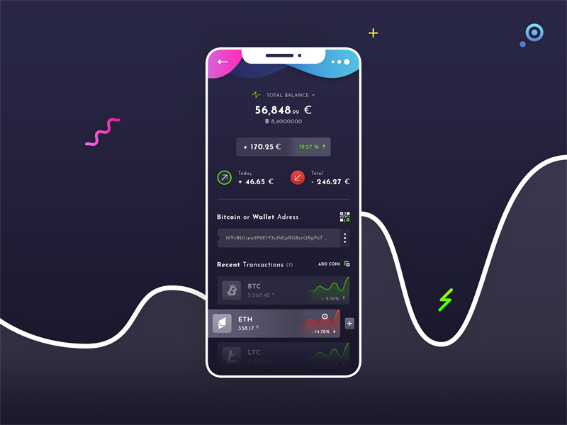 Wallet Cryptocurrency Mobile App - Free Resource