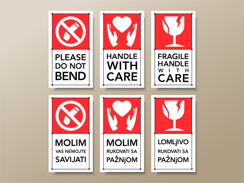 Vector Shipping Labels