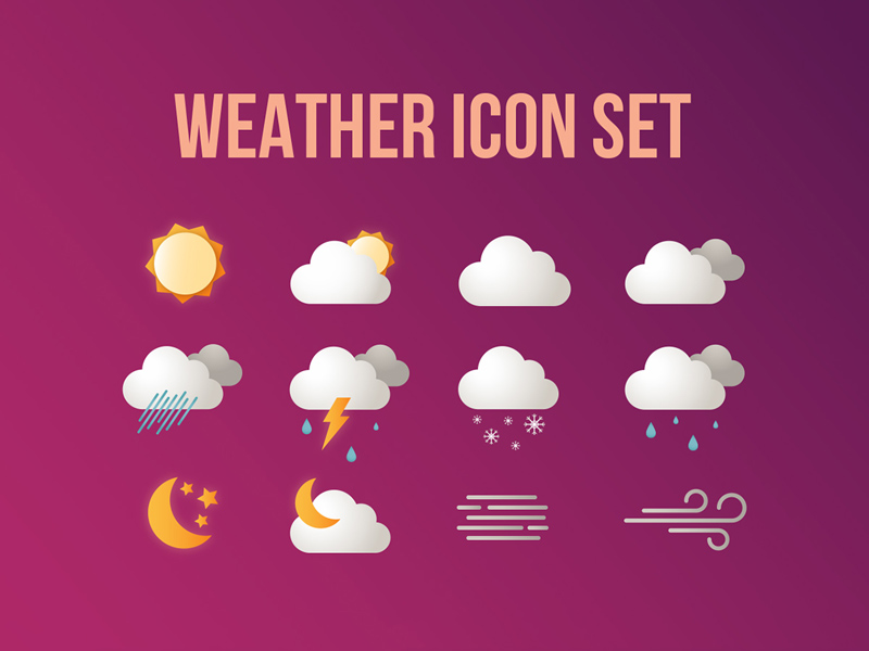 Free Weather Icon Set