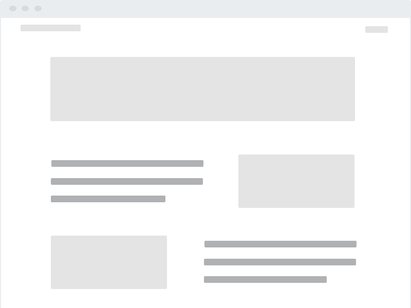 Web App, Web Site, and Blog Wireframes for Sketch