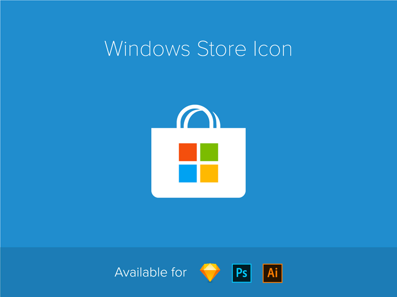 Windows Store Icon - Sketch Freebie