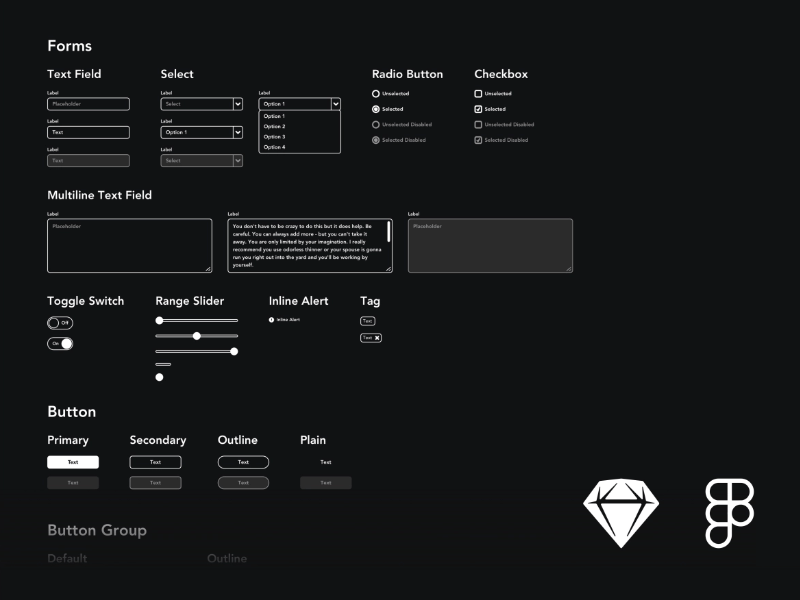 Wireframe UI Kit (Daga)