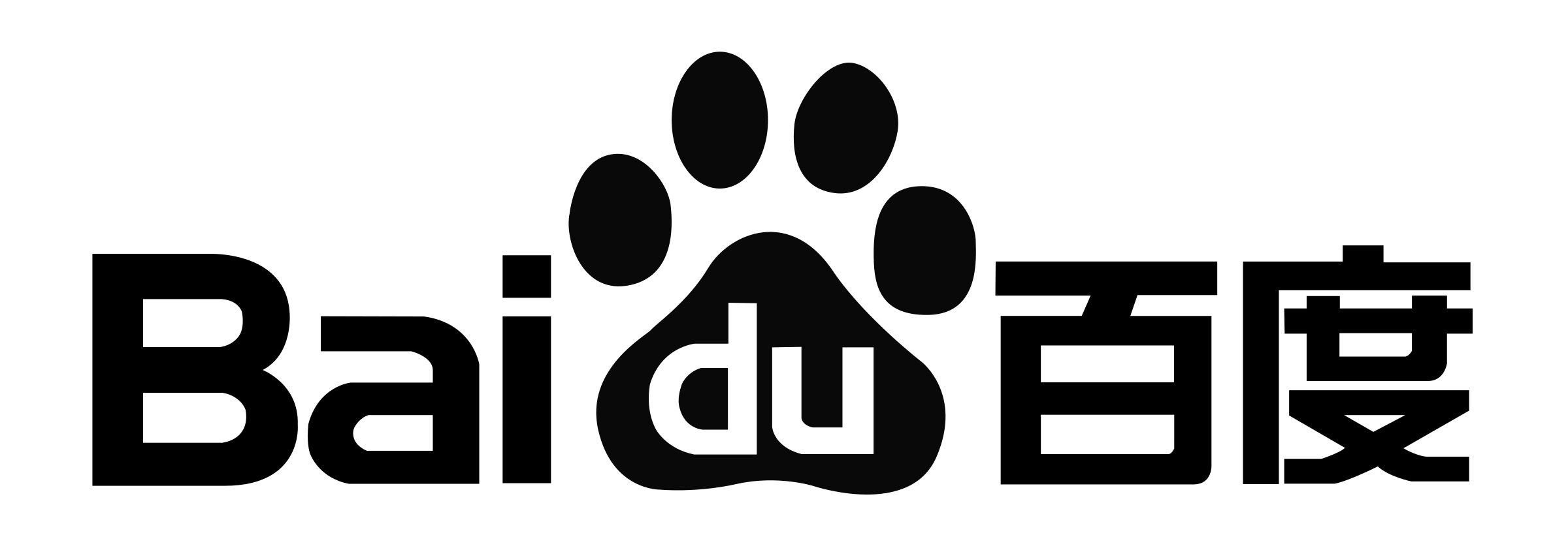 Baidu Logo Black