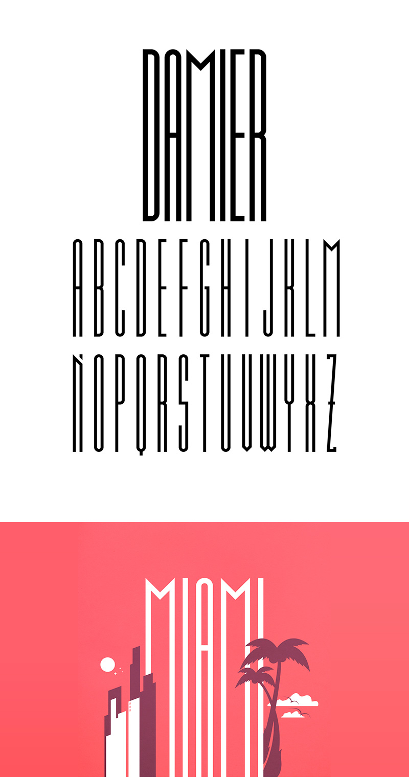 Damier Font - Freebie Supply