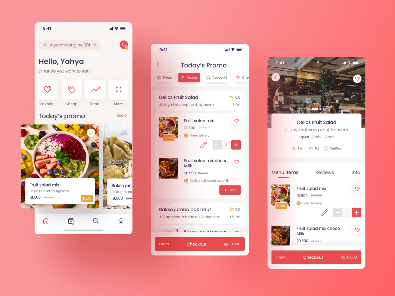 Food Ordering App Concept Freebie Supply
