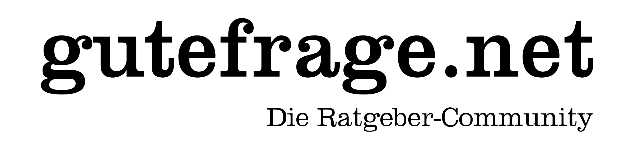 Gutefrage Logo Black