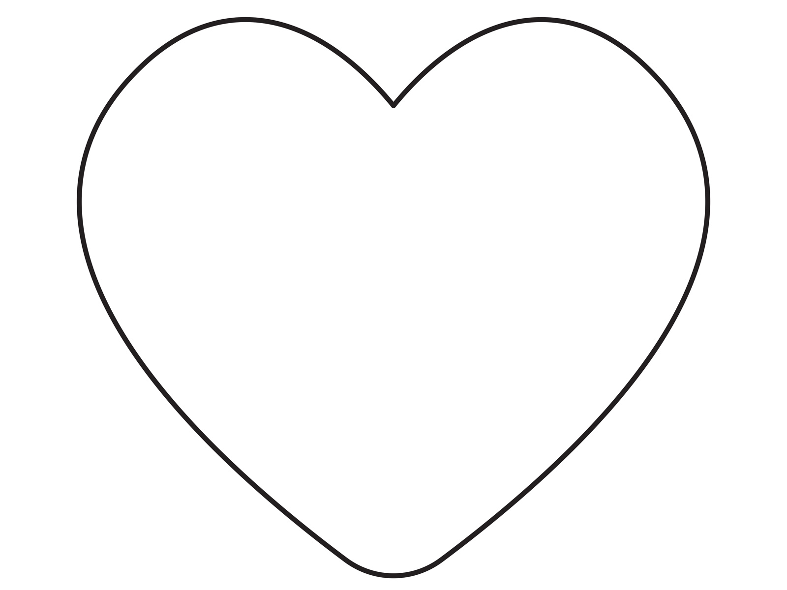 Printable heart outline