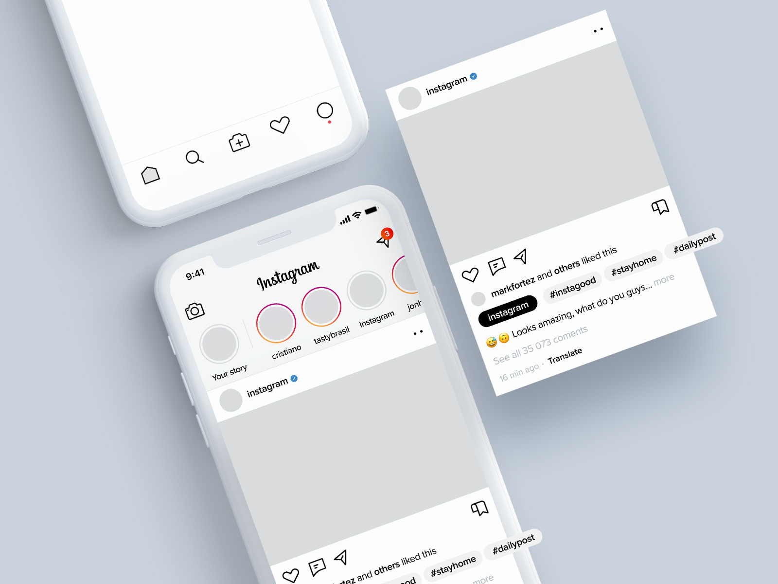 Instagram Light Redesign Concept - Freebie Supply