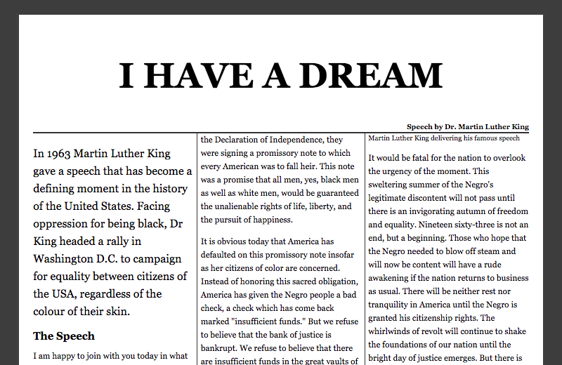 Multi-column CSS Layout