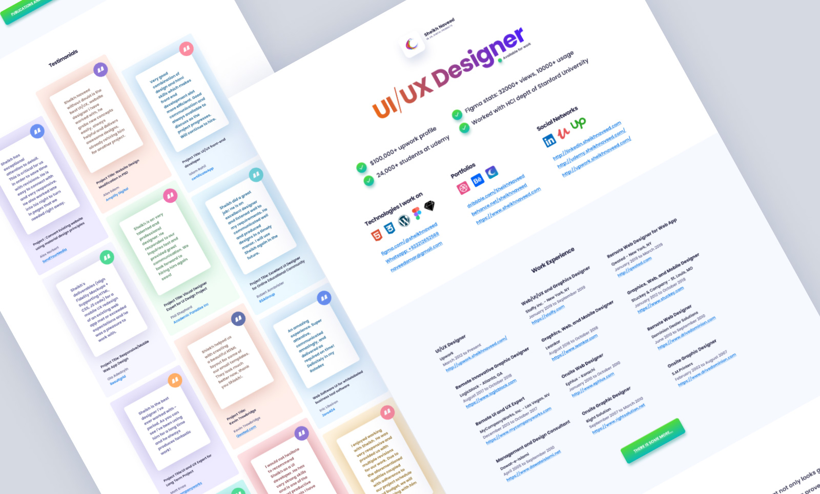 UI/UX Designers Resume Template - Freebie Supply