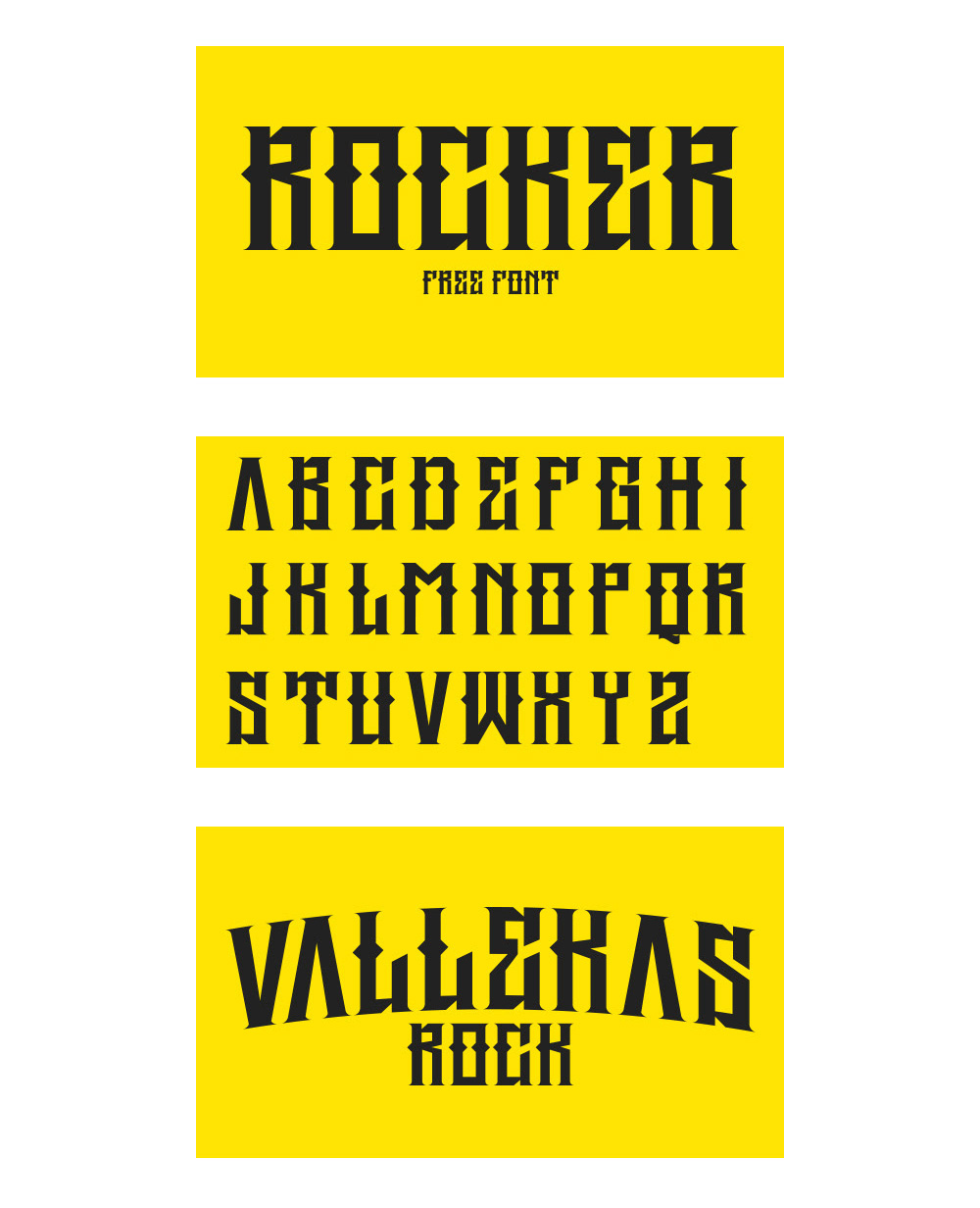 Rocker Font - Freebie Supply