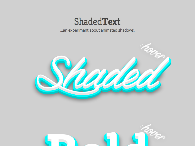 40+ CSS Text Effects From CodePen 2018 - Freebie Supply