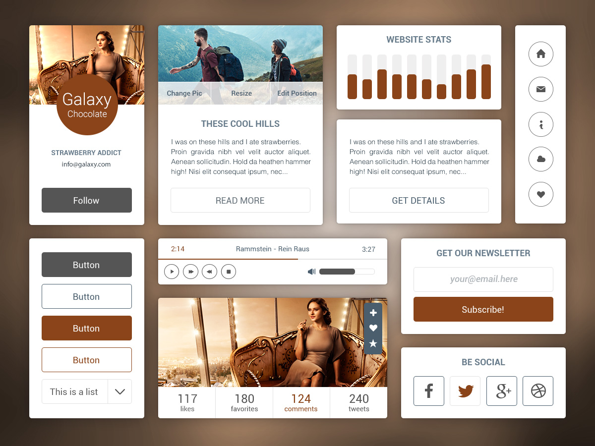 Small & Simple UI Kit - Free Resource - Freebie Supply