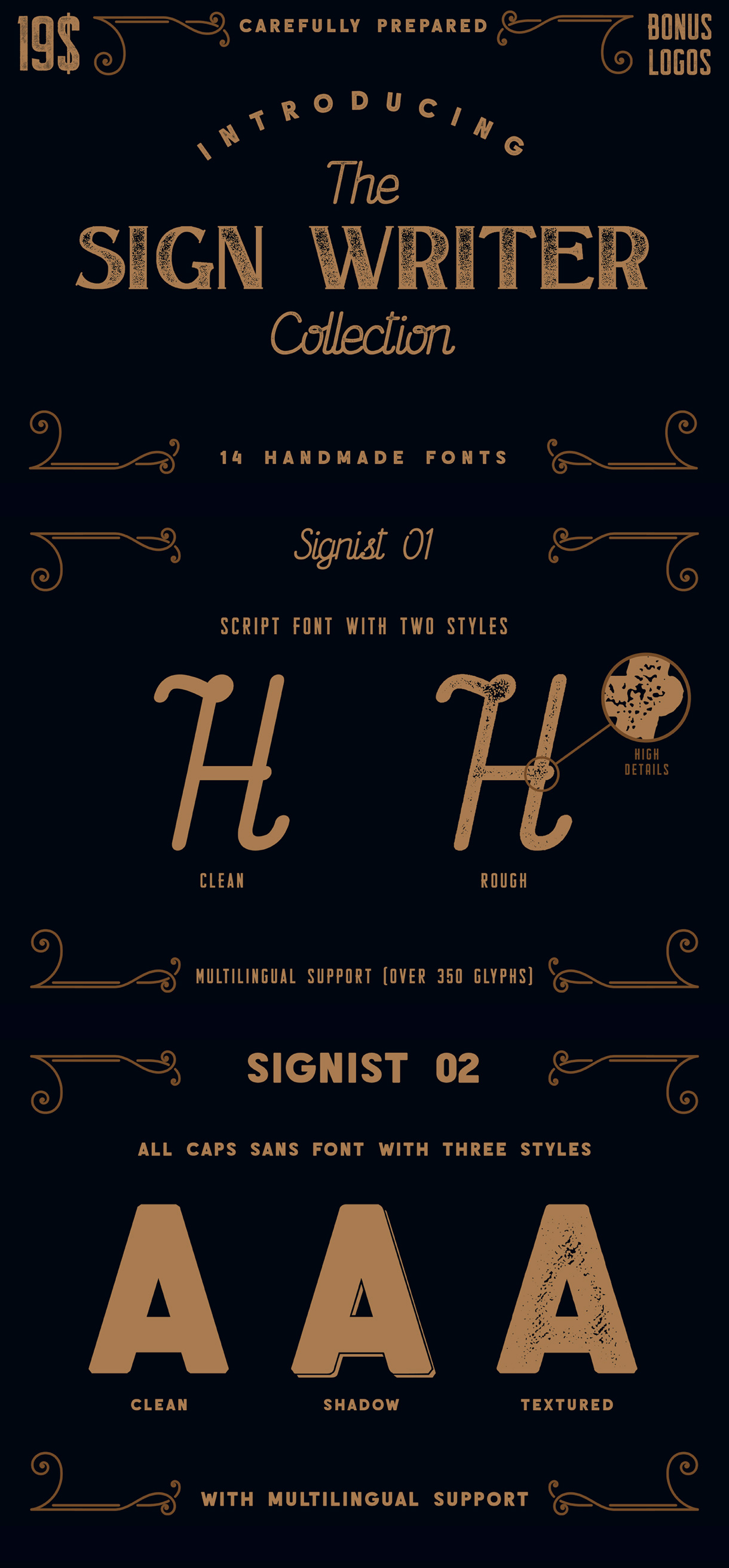 The Sign Writer Font Collection Freebie Supply