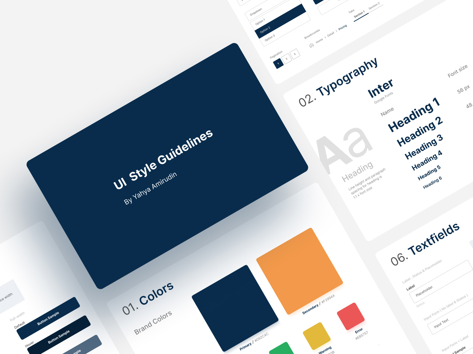 UI Style Guide Template - Freebie Supply