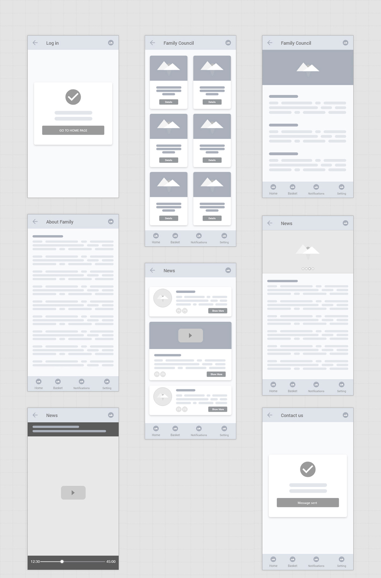 Adobe XD Wireframe Mobile Kit Freebie Supply