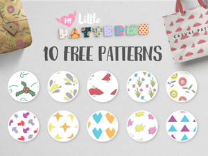 10 Free Geometric & Floral Patterns