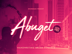 Abuget Brush Font