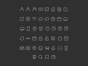 100 Stroke Icons by PigY