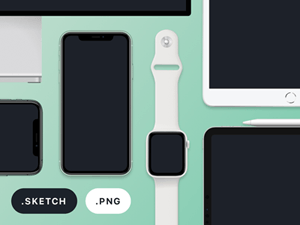 2019 Apple Device Mockups – Free Sketch