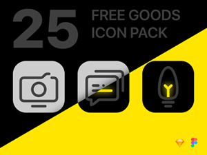 25 Icons Set – Sketch Freebie