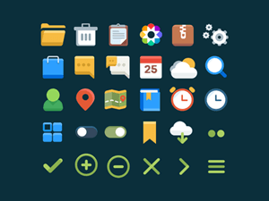 30 User Interface Flat Icons by WORAWALUNS