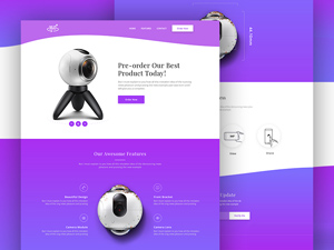 360 Degree Product Landing Page by Themefisher