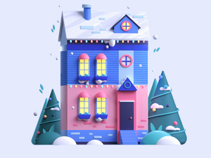 3D Christmas Icons PSD