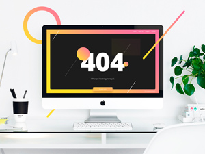 404 Error Page Template PSD