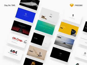 404 Error Pages Pack – Sketch Resource