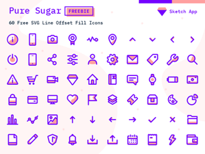 60 SVG Icons Set