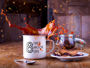 8 Mockups of Cups – PSD Freebie