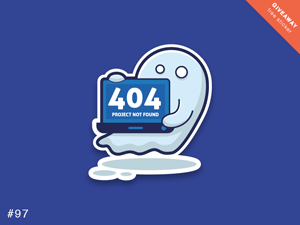 Ghost Sticker – Vector Freebie