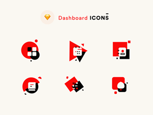 Abstract Dashboard Icons – Sketch Resource