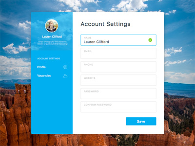 Account Popup – Sketch Resource